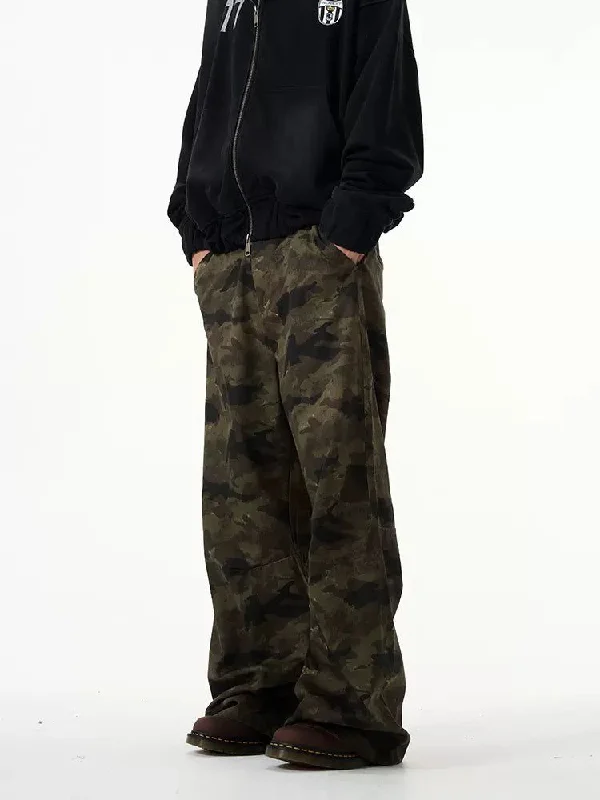 Side Pockets Camouflage Pants