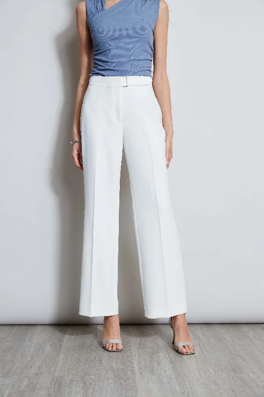 Wide Leg Self-Belt Pant