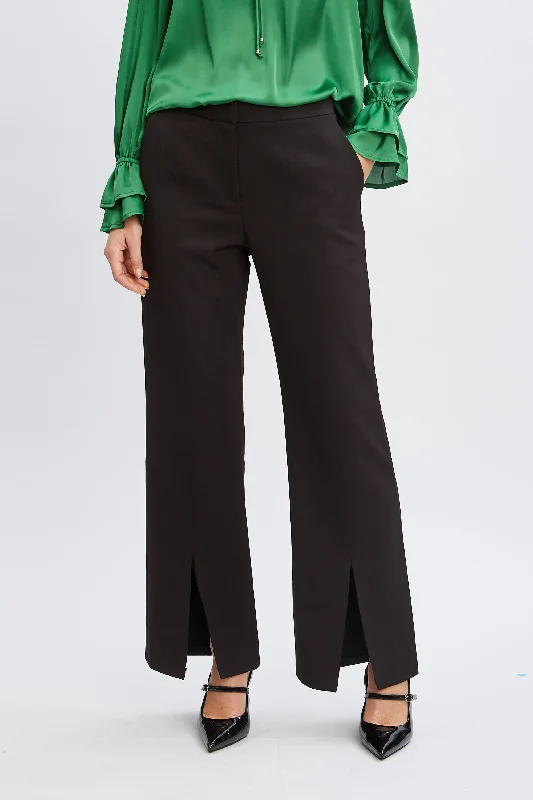 T-Tahari Wide Leg Slit Pant