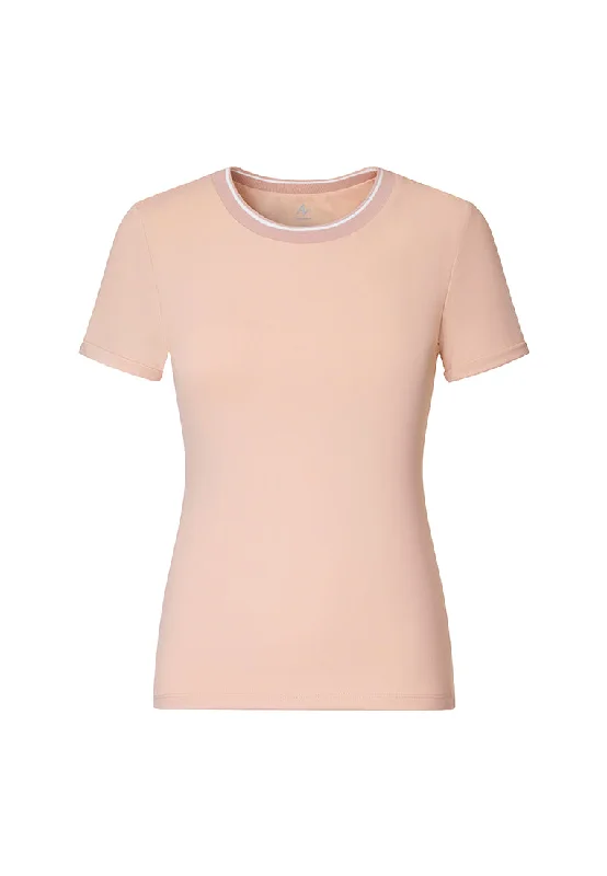 Justina Contrast-Trim Stretch Jersey Tee