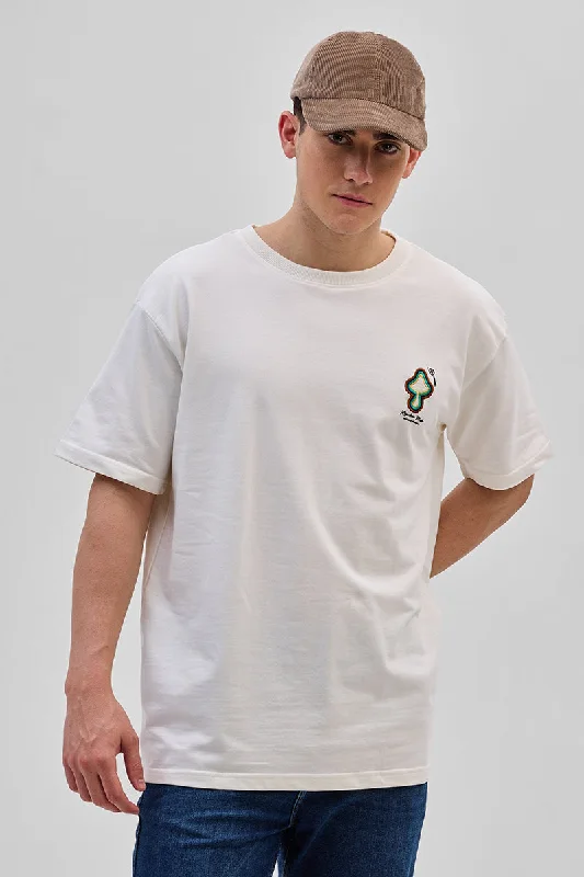 Toadstool White Oversized T-Shirt