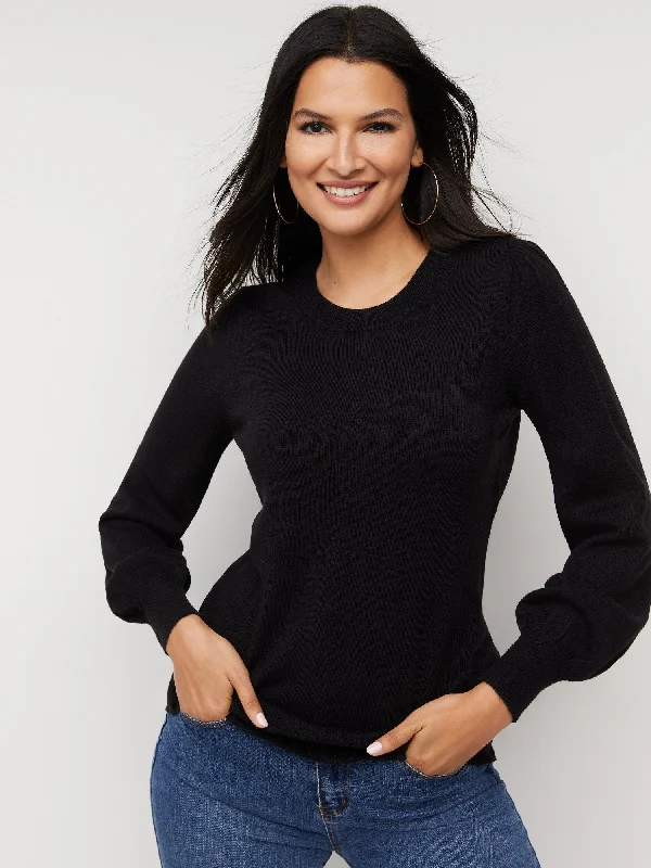 Essential Puff-Sleeve Sweater