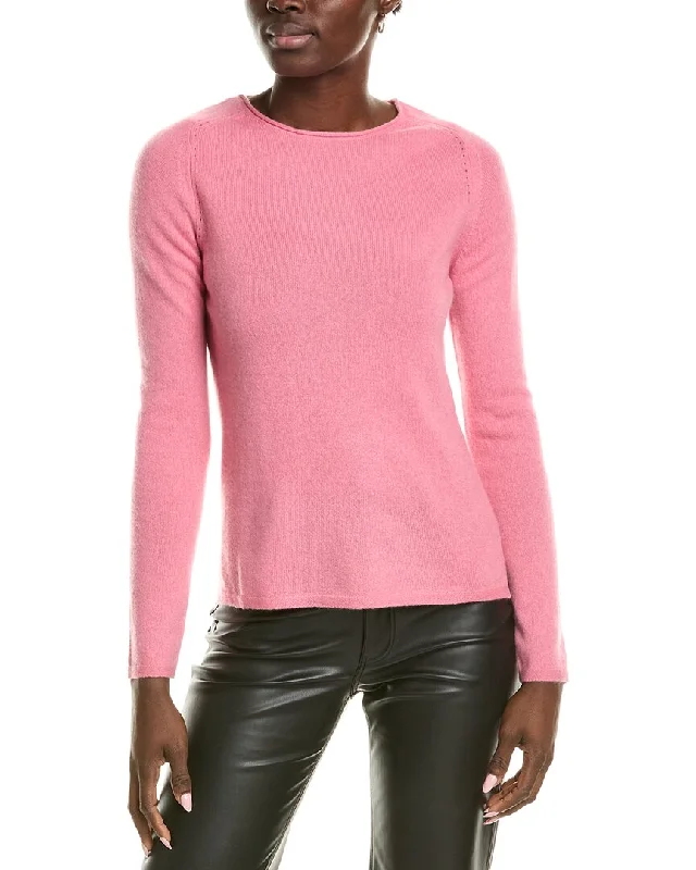 sofiacashmere Relaxed Crewneck Cashmere Sweater