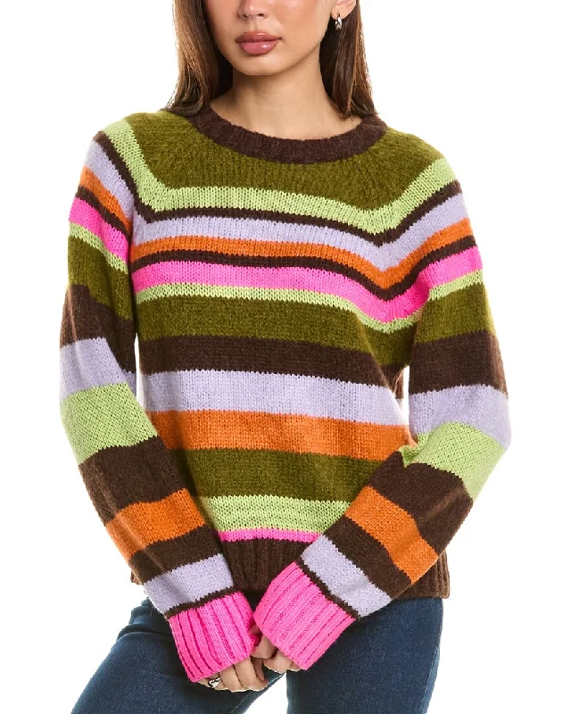 Velvet by Graham & Spencer Nessie Striped Alpaca-Blend Sweater