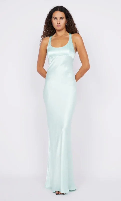 MAXINA CROSSOVER DRESS - MINT