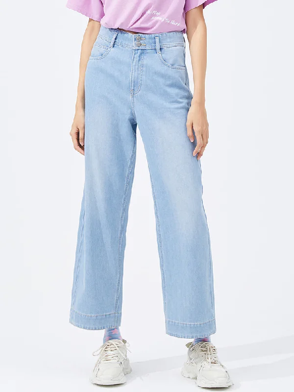 Cool Loose-Fitting Wide-Leg Jeans