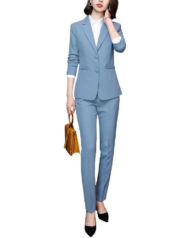 Bossy Chic 2pc Blazer & Pant Set