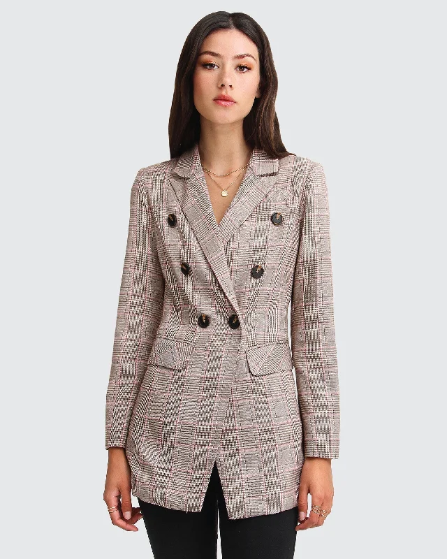 Too Cool For Work Plaid Blazer