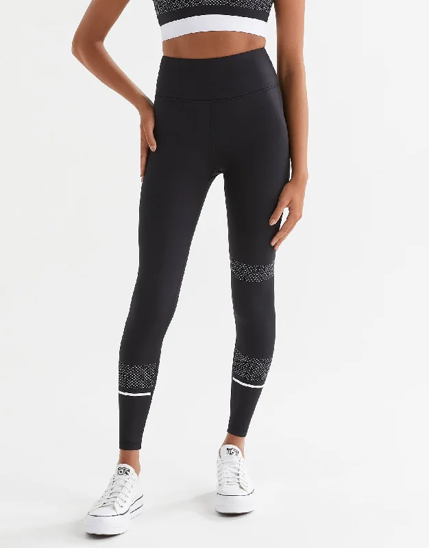 ACTIVATE Full Length Legging - Black / White