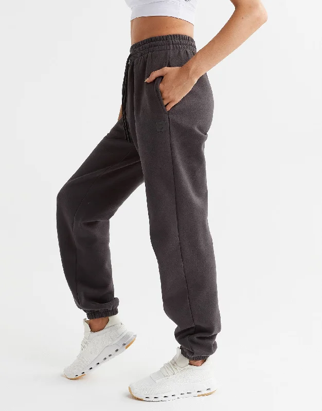 Lucy Track Pants in Coal Gray