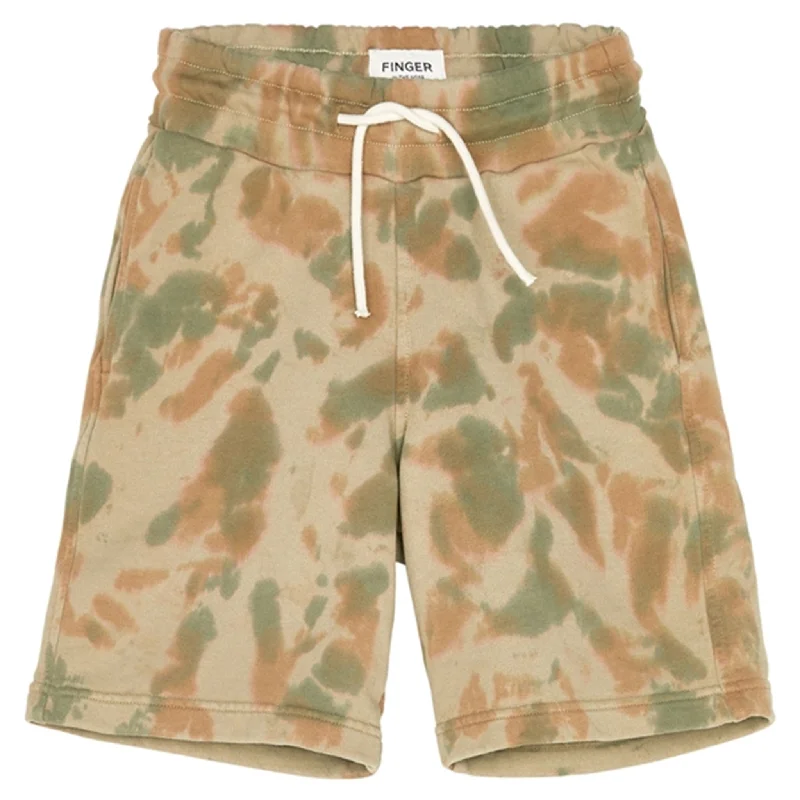 Finger In The Nose Dunk Khaki Tie & Dye Bermuda Shorts